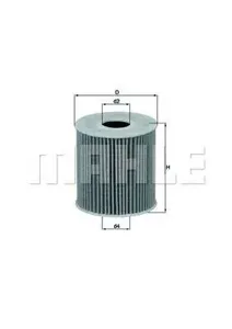 KNECHT/MAHLE OX3392D Фильтр масляный [картридж)