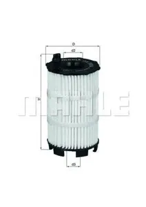 KNECHT/MAHLE OX3504D Фильтр масляный [картридж]