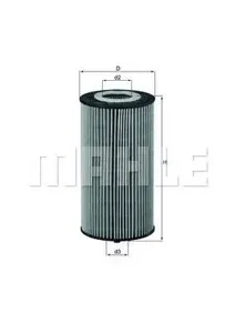 KNECHT/MAHLE OX358D Фильтр масляный
