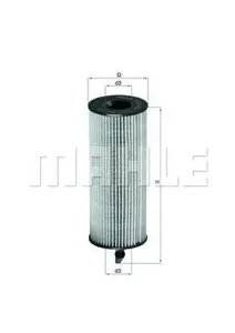 KNECHT/MAHLE OX3614D Фильтр масляный BMW E81,87,92 118-320d 2007=>