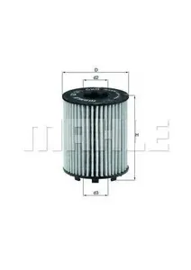 KNECHT/MAHLE OX371D Фильтр масляный Fiat 500Punto, Opel Corsa 1.3D 14>