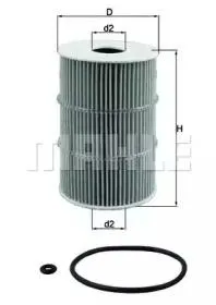 KNECHT/MAHLE OX378D Фильтр масляный
