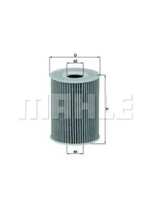 KNECHT/MAHLE OX380D Фильтр масляный [картридж] Дизель