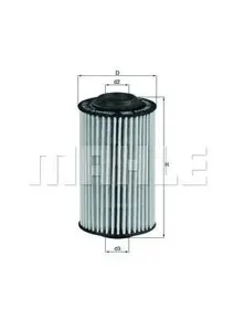 KNECHT/MAHLE OX399D Фильтр масляный Cadillac CTS 3,6 Opel Insignia 2.8i 08>