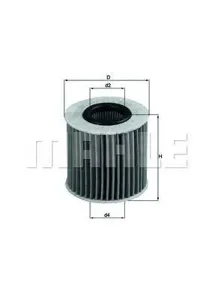 KNECHT/MAHLE OX414D2 Фильтр масляный H=67 мм Toyota RAV 4 III RAV 4 IV 2.2D 12-18 Avensis 2.0D,2.2D 08-18