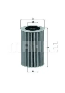 KNECHT/MAHLE OX436D Фильтр масляный Kia Sportage Hyundai Santa Fe 2,0 CRDI 2006=>