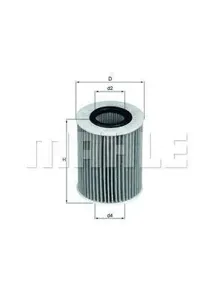 KNECHT/MAHLE OX437D Фильтр масляный дизель