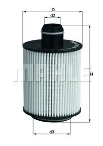 KNECHT/MAHLE OX553D Фильтр масляный Alfa 159, Fiat Bravo Croma Grand e Punto, Lancia DeltaMusa 05>