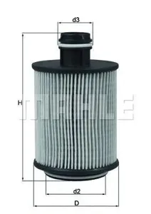 KNECHT/MAHLE OX559D Фильтр масляный Opel Insignia 2.0CDTi 08>