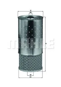 KNECHT/MAHLE OX78D Фильтр масляный Mercedes 200D-300DTD W123,460