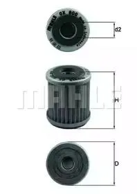 KNECHT/MAHLE OX800 Фильтр масляный