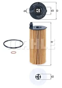 KNECHT/MAHLE OX8132D Фильтр масляный F10,F11 (2009-2016),30F31 (2011>)