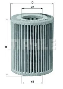 KNECHT/MAHLE OX825D Фильтр масляный