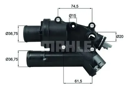 KNECHT/MAHLE TH4683 термостат Citroen C5C6C8, Peugeot 407607807 2.2HDi 06>