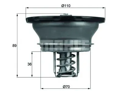 KNECHT/MAHLE THD382 Термостат