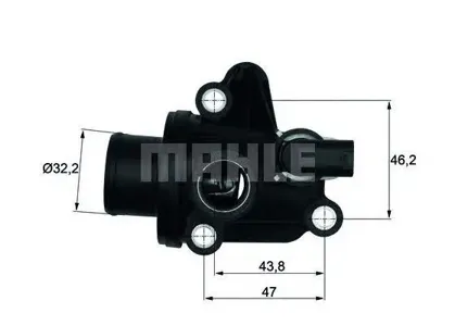 KNECHT/MAHLE TI1287 термостат MB W168Vaneo 1.4-2.1i 97>