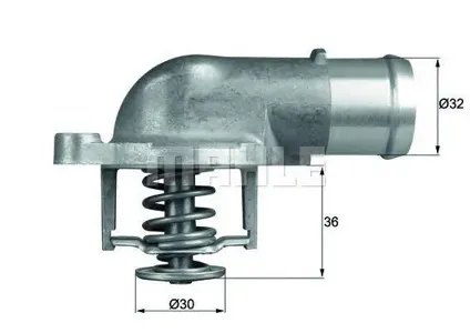 KNECHT/MAHLE TI21287D Термостат VW Touareg T5 2.5 TDI 2003=>