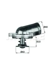 KNECHT/MAHLE TI2287 Термостат [с прокл.] [87°C]