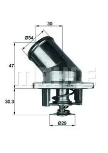 KNECHT/MAHLE TI387 Термостат Daewoo Espero 1.82.0 91-99