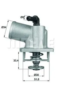 KNECHT/MAHLE TI5592D Термостат интегрированный