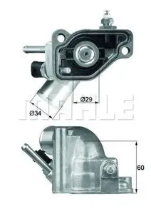 KNECHT/MAHLE TI592 Термостат [с прокл.] [92°C]