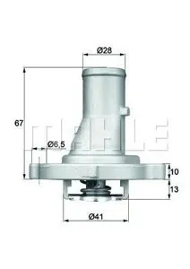 KNECHT/MAHLE TI6887D Термостат Fiat Punto,Uno Tipo 1.0-1.2 84>