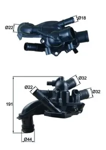 KNECHT/MAHLE TM46105 Термостат 105°C c прокладкой