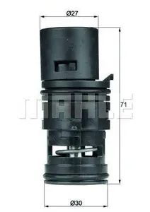 KNECHT/MAHLE TO780 Термостат [80°C] BMW M43,52,54,56, N42,46,52