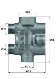 KNECHT/MAHLE TO975 Термостат температуры масла [75°C] Audi Q7 (4L) 3.0 - 4.2L 2006 - 2015