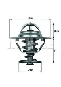 KNECHT/MAHLE TX1081D Термостат