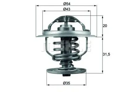KNECHT/MAHLE TX10987D Термостат