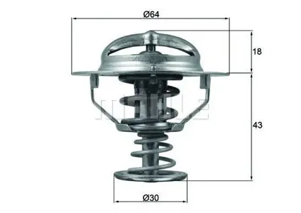 KNECHT/MAHLE TX11482D Термостат