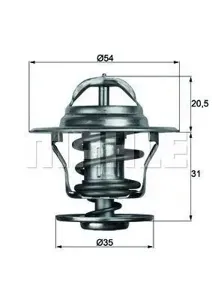 KNECHT/MAHLE TX1387D Термостат [с прокл.] [87°C]