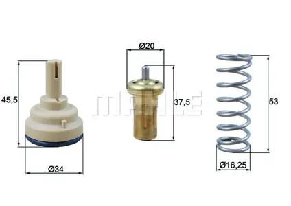 KNECHT/MAHLE TX18195D Термостат