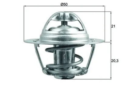 KNECHT/MAHLE TX19683D Термостат Renault Logan 1.4-1.6 04-