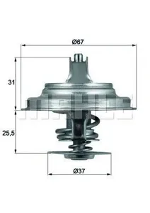 KNECHT/MAHLE TX2571D Термостат