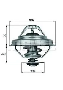KNECHT/MAHLE TX2888D Термостат [88C]