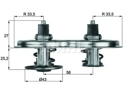 KNECHT/MAHLE TX33D Термостат