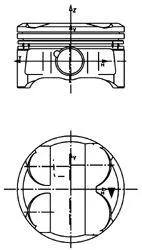KOLBENSCHMIDT 40086600 Поршень, комплект