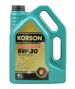KORSON KS00022 Масло моторное синт. 5W30 FULL SYNTHETIC A3B4 4л
