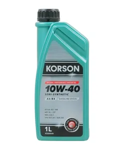 KORSON KS00041 Масло моторное 10W 40 SEMI-SYNTHETIC A3B4 1л