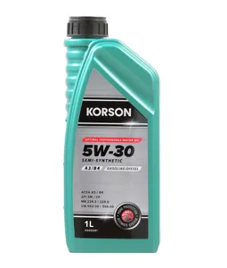 KORSON KS00091 Масло моторное 5W30 SEMI SYNTHETIC A3B4 1л