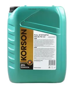 KORSON KS00234 Масло моторное синт. 0W30 FULL SYNTHETIC FD C2 20л