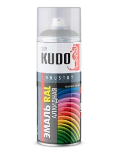 KUDO KU07032 Краска серая галька RAL7032 аэрозоль 520мл KUDO