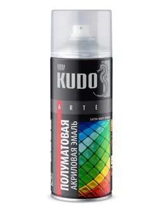 KUDO KU0A9003 Эмаль универсальная акриловая satin RAL 9003 белая 520 мл