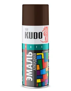 KUDO KU1012 KUDO Эмаль универсальная коричневая RAL-8017 (0.520L)