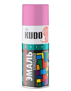 KUDO KU1014 Эмаль универсальная розовая 520 мл