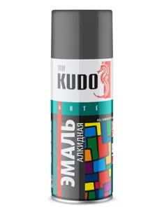 KUDO KU1016 KUDO Эмаль универсальная темно-серая RAL-7012 (0.520L)
