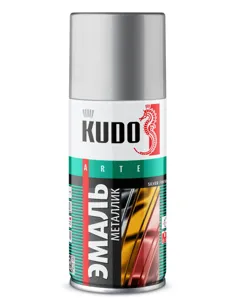 KUDO KU10271 Эмаль металлик универсальная хром 210 мл