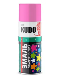 KUDO KU1207 Эмаль флуоресцентная розовая 520 мл